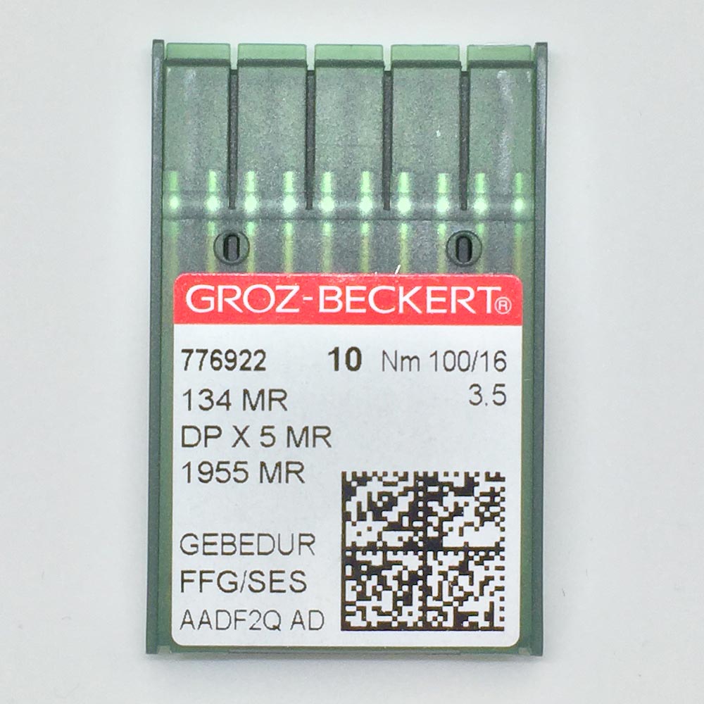 Groz-Beckert Longarm Machine Needles SES Size 100/16 (3.5) Pack 10 - (134MR / DP x 5 MR) GEBEDUR