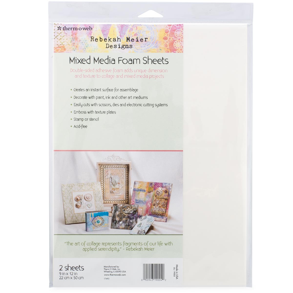 Rebekah Meier Wholesale - Mixed Media Foam Sheets. 9 x 12 inches x 2 sheets 
