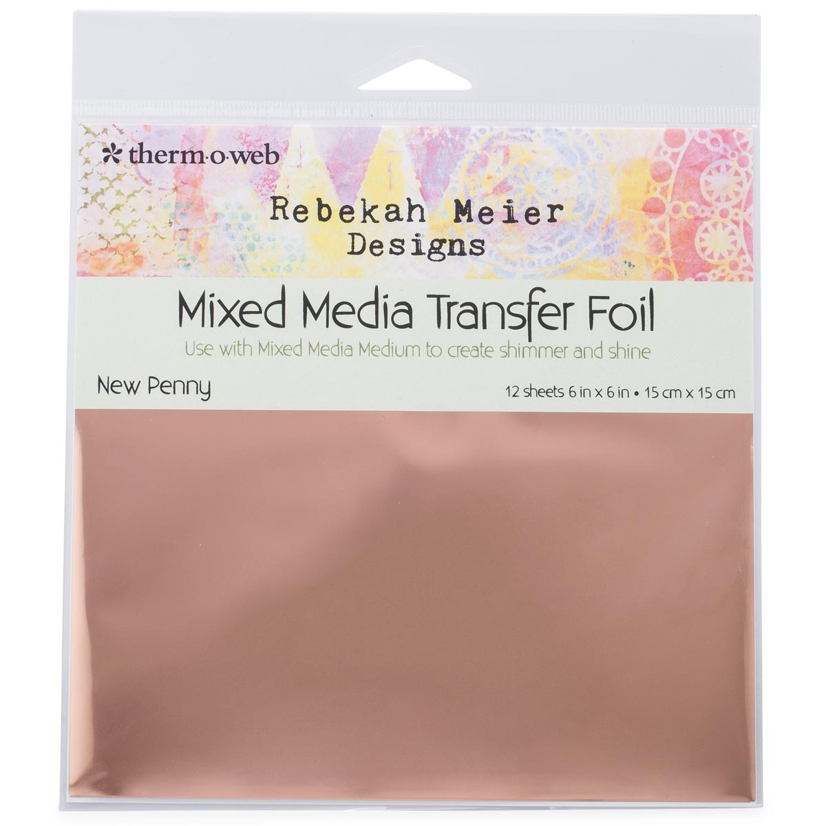 Rebekah Meier Wholesale -  Transfer Foil New Penny 6 x 6 inch (15 x 15cm) x 12 Sheets